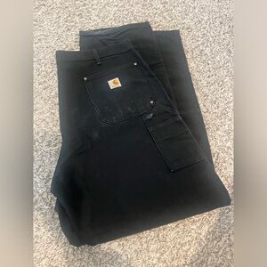 Black Carhartt Double Knee Work Pants